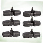 50Pcs Black Plastic Hose Connector Joint for Drip Micro Tubing - Image 2