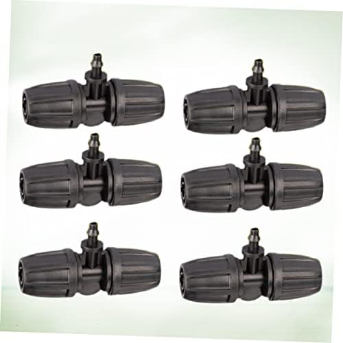 50Pcs Black Plastic Hose Connector Joint for Drip Micro Tubing - Image 2