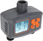 2 Outlet Hose Watering Timer, 2 Outlet Sprinkler Timer , Water 2 Zone Sprinkler with Rain Sensor Automatic Irrigation Controller with G3/4 Male to G1/2 Female - Image 7