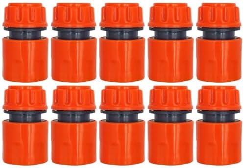 10PCS Hose Garden Tap Water Hose Pipe 1/2 inch 16mm Connector Quick Adapter Fitting Repair Watering Greenhouse(KIT001-10PCS) by Unknown