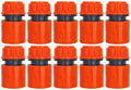10PCS Hose Garden Tap Water Hose Pipe 1/2 inch 16mm Connector Quick Adapter Fitting Repair Watering Greenhouse(KIT001-10PCS) by Unknown