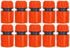 10PCS Hose Garden Tap Water Hose Pipe 1/2 inch 16mm Connector Quick Adapter Fitting Repair Watering Greenhouse(KIT001-10PCS) by Unknown