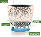 Dexceder 11x10 Self Watering Planter (Peacock Blue Gradient) - Image 2