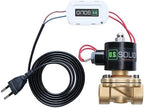 U.S. Solid Smart WiFi Solenoid Valve, 3/4 in Brass, AC 110 V, App-Controlled, Normally Closed, FKM Seal, 7.6 Cv, Manual Switch, Schedule and Loop Timer - Image 2