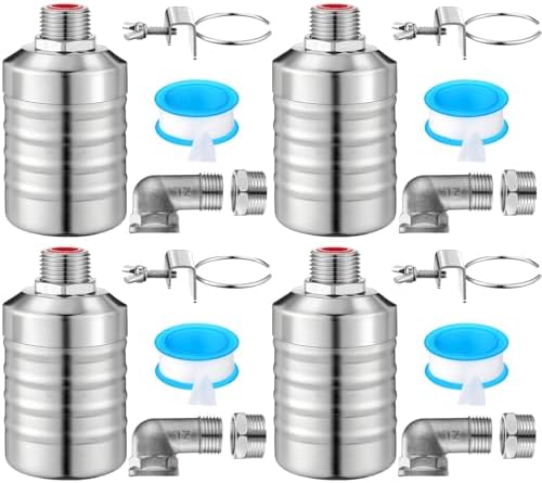 MorningRo 4 Pack Float Valve for Water Tank 1/2" to 3/4", Regular Style by MorningRo
