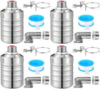 MorningRo 4 Pack Float Valve for Water Tank 1/2" to 3/4", Regular Style by MorningRo