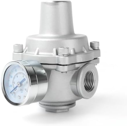 Water Pressure Regulator valve with Gauge, 1/2" NPT Adjustable RV Water Pressure Regulator, 304 Stainless Steel Water Pressure Reducing Valve for Garden, Home, Industrial Use - Image 5