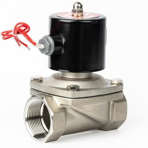 U.S. Solid 1-1/2" Solenoid Valve - 110V AC Stainless Steel Electric Solenoid Valve, Normally Closed, Viton Seal - Image 3