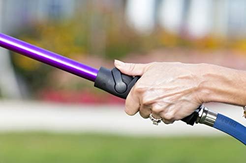 Dramm RainSelect Rain Wand – 16 Inch Aluminum Watering Wand with 9-Pattern Adjustable Spray Head & One Touch Thumb Control Valve – Garden Hose Wand for Containers, Raised Beds & Hanging Baskets – Red - Image 4
