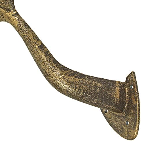 Zeckos Garden Hose Holder Whale Tail 10.5 Inch Cast Iron Bronze - Image 5