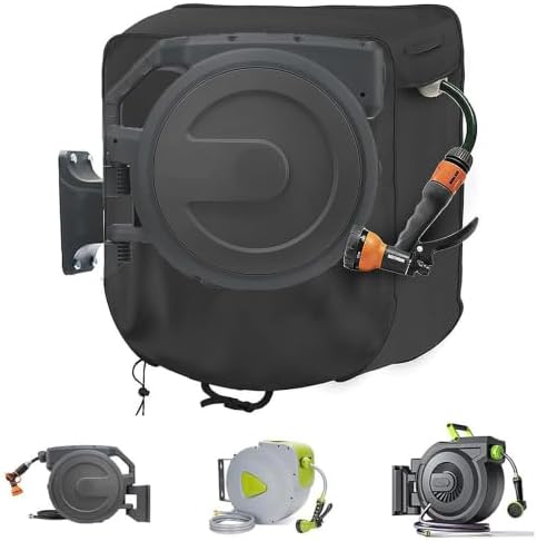 Retractable Hose Reel Cover for Strongway Retractable Hose Reel 75FT, Waterproof Garden Hose Reel Cover Outdoor Wall Mounted Hose Reel Protection Cover by Unknown