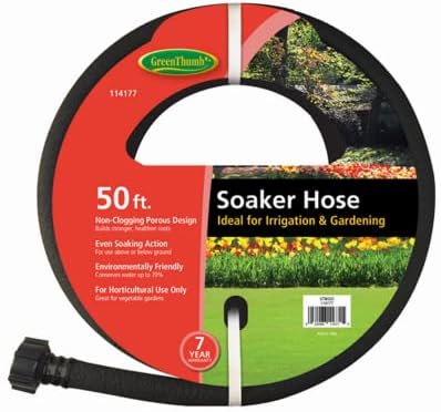 50' Foot Black Rubber Garden Drip Soaker/Sweater Hose - Pack of (4) by Unknown