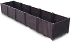 YSUEFIJO Planter Box Outdoor Plastic, Raised Garden Bed Planter Box, Planter Raised Beds for Vegetables, for Easy DIY and Cleaning, for Planting Outdoor Plants Vegetables by WELCOMETOYSUEFIJO