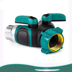 2 Way Y Valve Garden Hose Connector Splitter Adapter, Garden Hose Splitter with Valve, Garden Hose Y Valve Connectors (Color : Blue, Size : 10x8.8x4.8cm) - Image 3