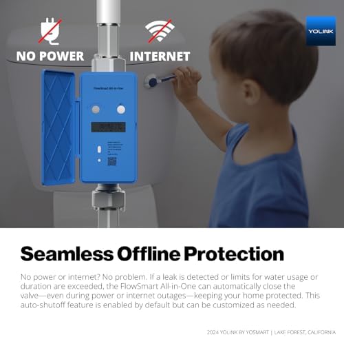 FlowShield HomeGuard 1.25": 3 Leak Detectors, Hub, 1.25" NSF Certified FlowSmart All-in-One Ultrasonic Water Meter with Auto Shutoff, Real-Time Leak Detection, App-Enabled, 10-Year Battery - Image 6