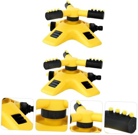 2pcs Rotating Garden Sprinkler with Weighted Base Propeller Watering Tool for Even Lawn Irrigation Water-Saving System for Uniform Coverage - Image 7