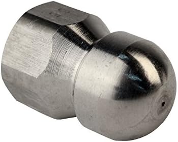 Schieffer 3/8in. x 100ft. 4000 PSI Thermoplastic Sewer Jetter Hose & 6.5 Orifice Button Nose Nozzle - Image 4