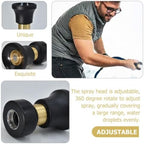 Fire Hose Water Spray Nozzle 40l/min Black Plastic Zinc Alloy - Image 6