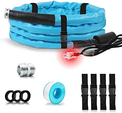 OEBLD Heated Water Hose for RV 15FT, 5/8-Inch ID, -45°F Freeze Protection by OEBLD