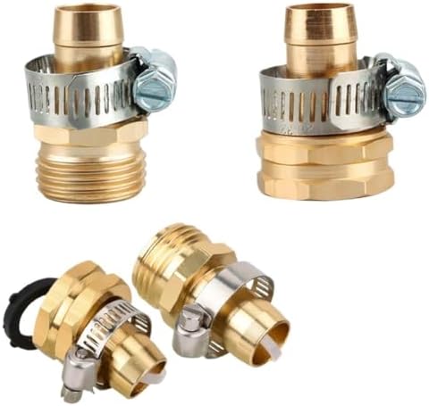3/4 Inch Garden Hose Repair Mender Kit Hose Connector With Stainless Steel Clamp Connector Set Garden Watering Irrigation System(Inside) - Image 2