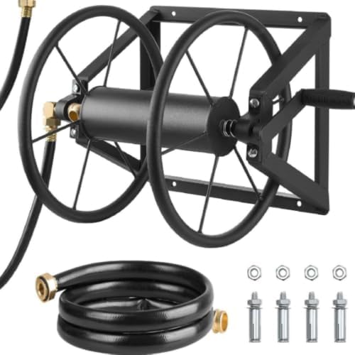 Outdoor Garden Hose Reel Water Pipe Rack Winding Device Wall Mounted Installation by SYXINGL