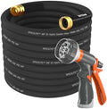 SPECILITE Garden Water Hose 75 ft x 5/8", Heavy Duty & Kink-less, Black by SPECILITE