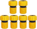 6PCS 3/4 1/2 inch Garden Hose Pipe Repair Connector Fitting Tubing Quick Connection(3I4inch-6pcs) by Unknown