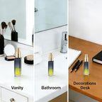 45pcs 10ml Mini Glass Spray Bottles Square Gradient Gold Cap - Image 6