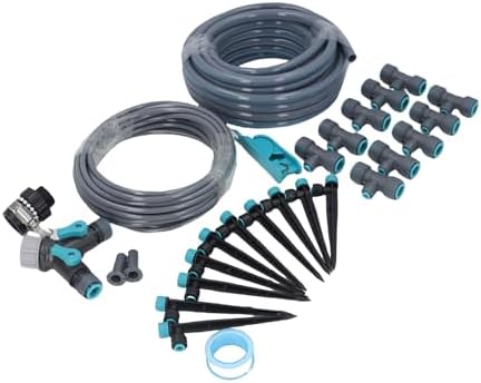 Automatic Drip Irrigation System Kit, 32.8ft Hose with Quick Connector, 8 Holes Adjustable Emitters Garden Watering System for Greenhouse, Plant, Lawn - Image 7