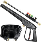 Pressure Washer Gun and Hose, 25 FT Hose with Extension Wand by Coyardor