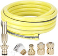 Garden Watering Sprayer Kit High Pressure Brass Nozzle Adjustable Water Sprayer for Car Washing and Garden Irrigation with 5m Hose and Quick Connectors by Mavaol