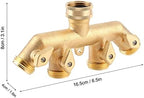 Zopsc 4 Way Brass Hose Splitter for Garden Faucet - Image 7
