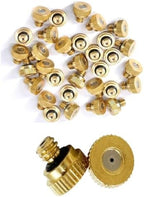 50Pcs Brass Mister Nozzles for Outside Patio Misting, Nozzle for Misters Outdoor Cooling System, Mist Replacement Head. Garden Hose Parts Accessories. 0.016" Orifice (0.4 MM) 10/24 Unc by Unknown