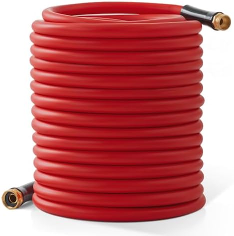 Garden Hose 200ft x 5/8” Hot/Cold Water Hose, -50°F to 190°F, Red by BLENDLITETools