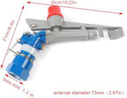 Large Area Farm Irrigation Sprinkler 114-131ft Spray Diameter, 360° Rotating Irrigation Spray Gun 1.2Inch Aluminum Alloy Impact Sprinkler for Lawn Garden Orchard Agriculture Yard Watering - Image 4