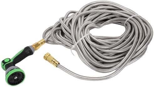 Stainless Steel Garden Hose for Irrigation, Car Washing, 100 Foot - Image 5