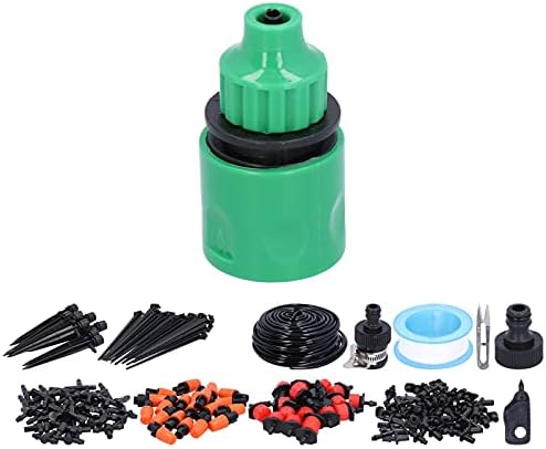 Drip Irrigation Kit 98FT/30M Garden Watering System Automatic Irrigation Equipment Set with Distribution Tubing for Greenhouse Lawn - Image 7