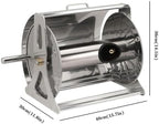 Garden Hose Reel Cart, Portable Stainless Steel Watering Storage Rack, Holds Up to 229ft 1/2 Inch Hose, Ideal for Lawn Care and Car Wash Water Pipe Organization - Image 7