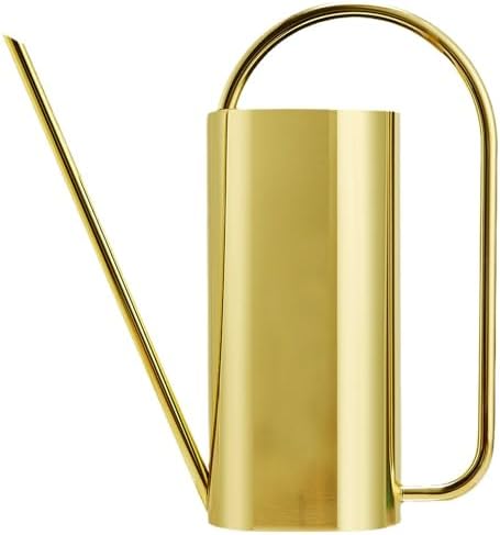 Watering Can Outdoor, 50 oz/1.5L Watering Can with Long Spout and Handle, Stainless Steel Garden Watering Pot for Outdoor and Indoor Plants by HomDSim
