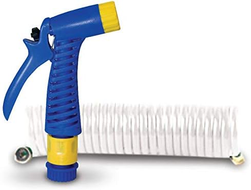 SeaSense 1/2-Inch x 15-Foot Coiled Hose with Nozzle by SeaSense