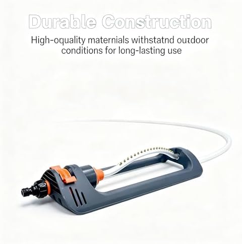 360° Oscillating Lawn Sprinkler, Auto Rotating Garden Watering for Yard, Lawn, Vegetable & Patio(30m) - Image 7