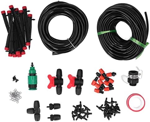 GOWENIC Lawn Greenhouse Misting Kit | Micro Drip Irrigation System with 8/12 & 4/7 Hose for Patio Cooling - Image 2