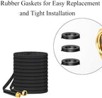 SagaSave 50FT Non-Expanding Garden Hose, Light & Flexible Water Hose - Burst-Resistant, Kink-Free, High-Pressure, All-Weather Use for Lawns, Gardens, and Outdoor Cleaning - Image 4