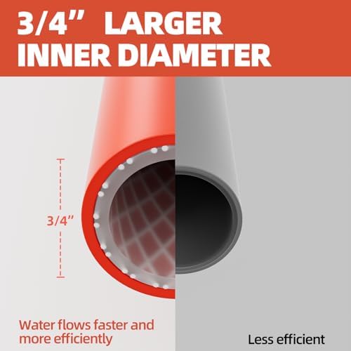 SPECILITE 3/4" x 10FT Hot/Cold Short Leader Garden Water Hose, -50℉-190℉ - Image 2
