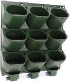 Vertical Wall Planter 3-Tier, 9-Pot Hanging Plant Holder(Green) - Image 2