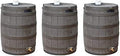 Good Ideas Rain Wizard Water Collection Barrel, 50 Gallon, Oak, 3 Pack by GoodIdeas
