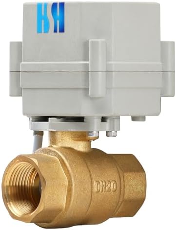 2 Way Brass 3/4 inch 12VDC 9-24VDC 0-5V NPT Proportional Integral Modulating Control Motorized Ball Valve by HSH-Flo