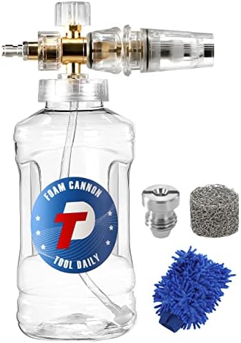 Tool Daily Pressure Washer Foam Cannon, Adjustable Snow Foam Lance, 1.5 L by ToolDaily