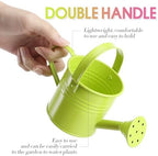 YARNOW 5 Pack Kids Watering Can Set, Small Metal Watering Cans for Kids with Dual Handles and Sprinkler Spout for Gardening Plants Flowers, Assorted Colors - Image 4