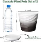 Ceramic Plant Pots, 6 Inch, Set of 2 - Image 2